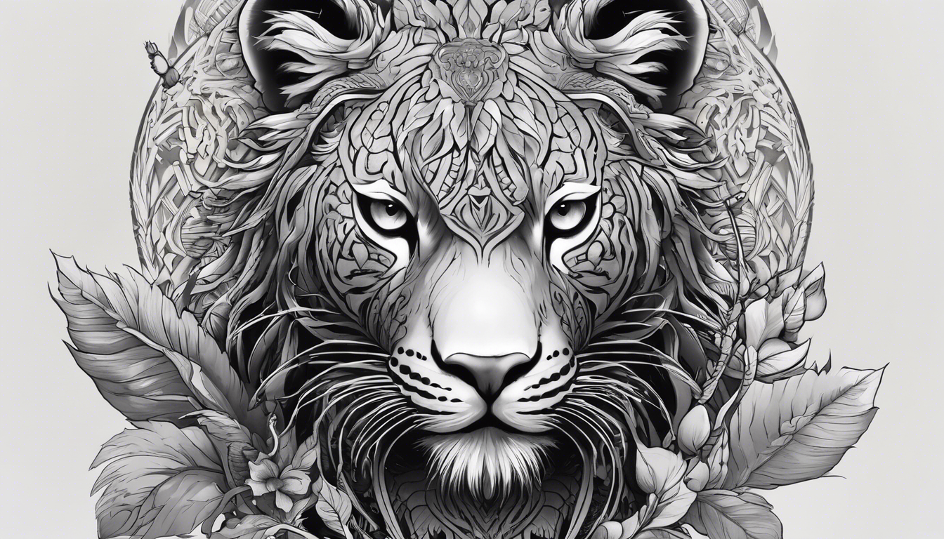 A stunning black and white 'Kevin' tattoo design, exuding uniqueness and artistry