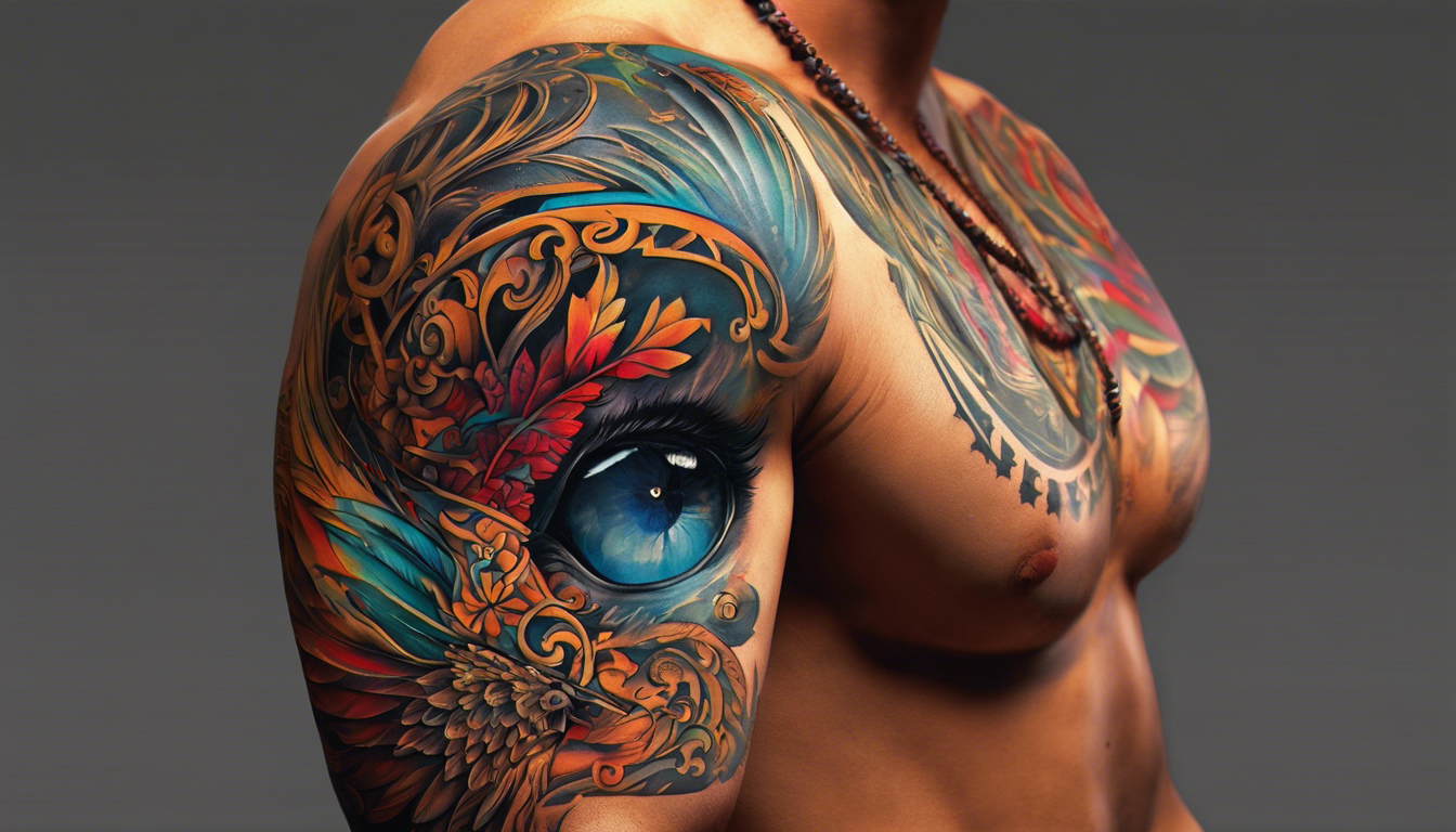 A visually striking tattoo image for an article showcasing "Cool Male Tattoos Images