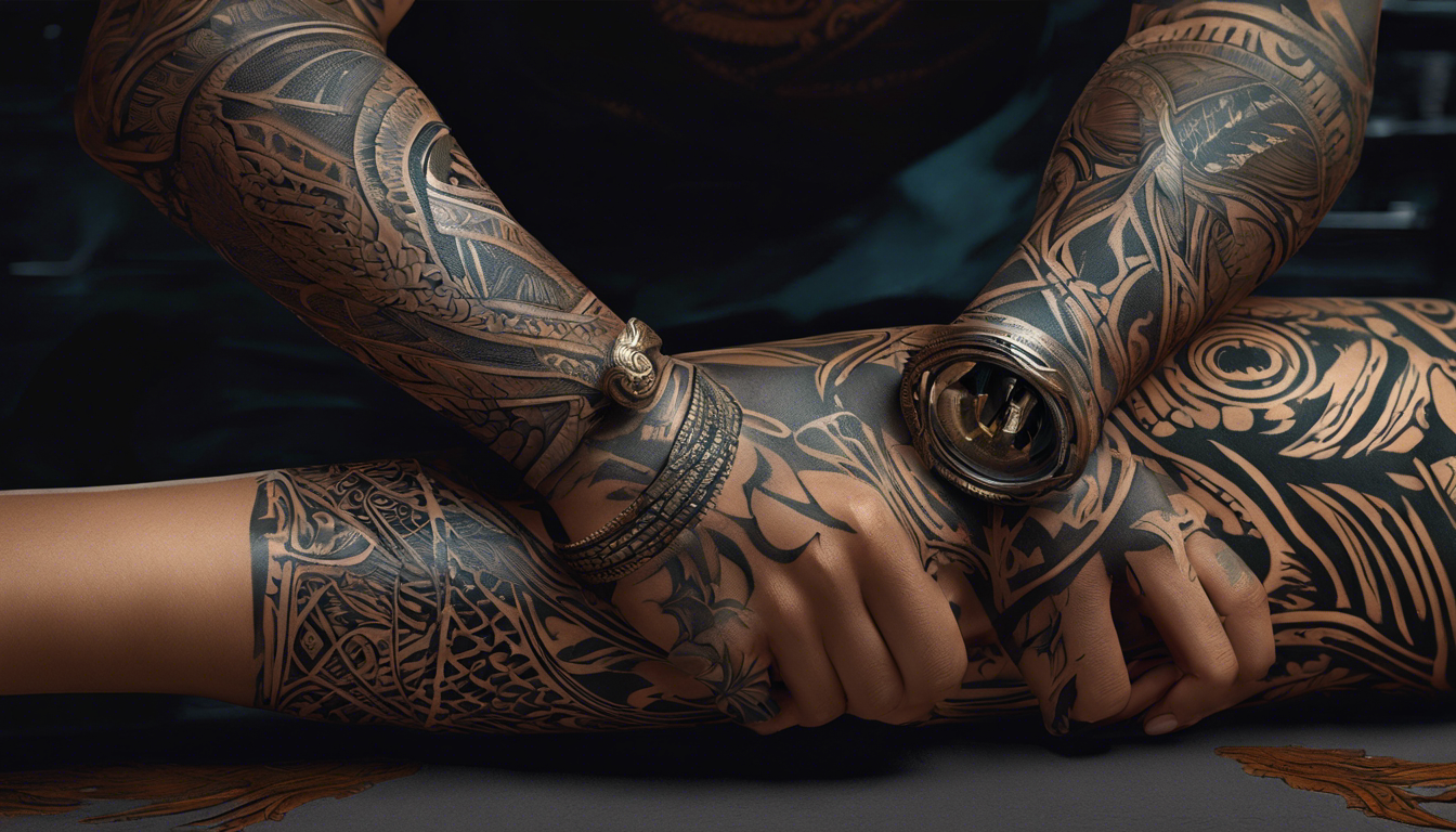 A stunning tattoo-style image showcasing the artistry of tattoos done with a scalpel