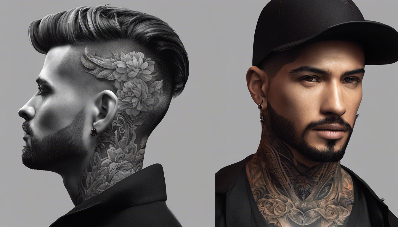 A striking tattoo design for an article on "3D Portraits: d Tattoo Designs for Men