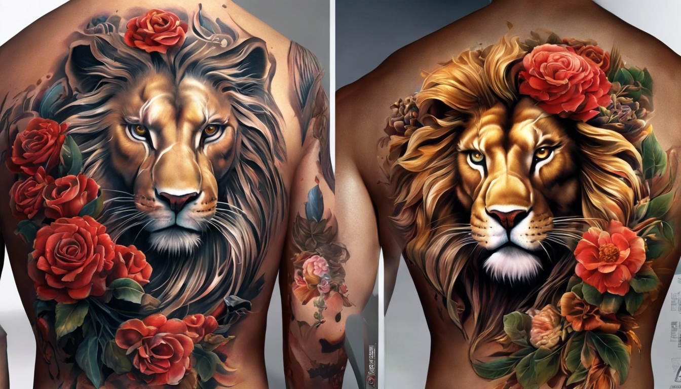 An image showcasing 8 striking 3D tattoo designs exclusively for men