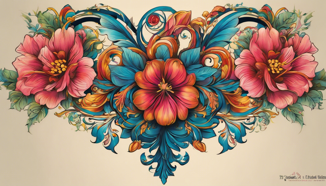 A captivating tattoo design article titled "Giovanni's Floral Ink: 8 Striking Tattoo Designs