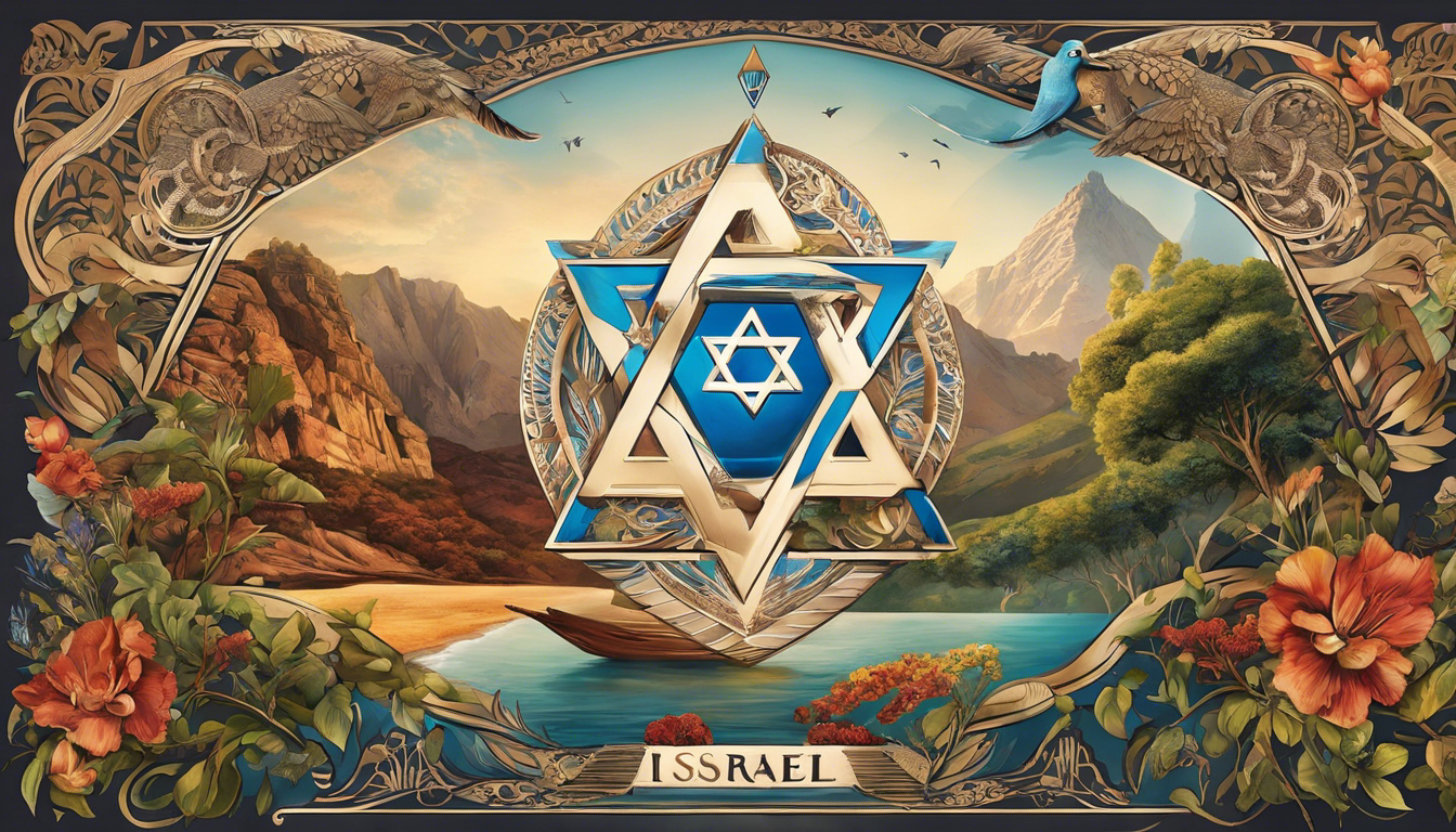 A visually stunning tattoo design featuring the name 'Israel' intertwined with elements inspired by nature