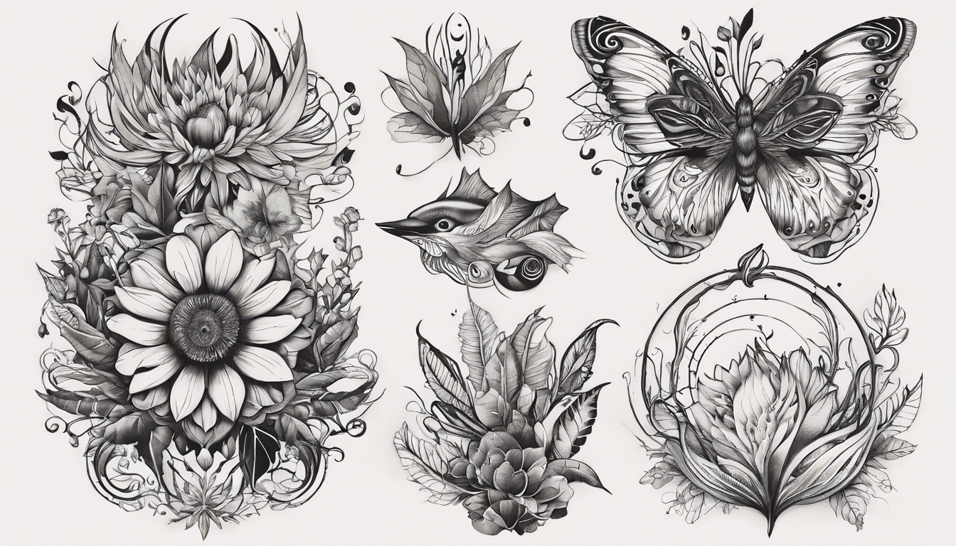 A nature-inspired tattoo image for the article "Small Tattoo Designs for Men