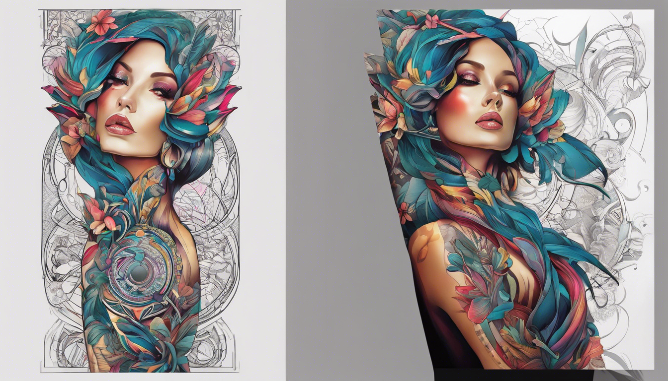 A captivating tattoo image for "Cool Tattoo Designs for the Female Arm," focusing on Abstract Artistry