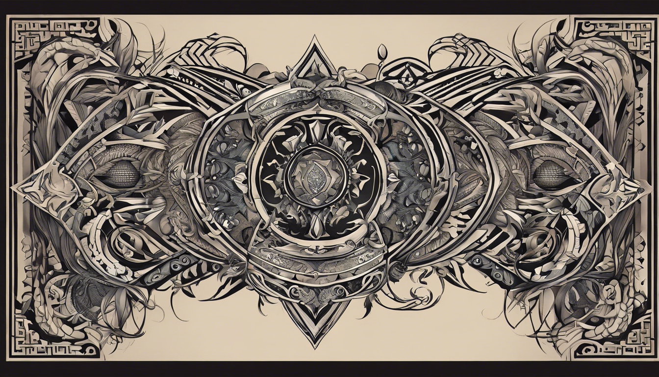 A bold and intricate tattoo image for an article showcasing "Cool Tattoo Designs for Men's Chests