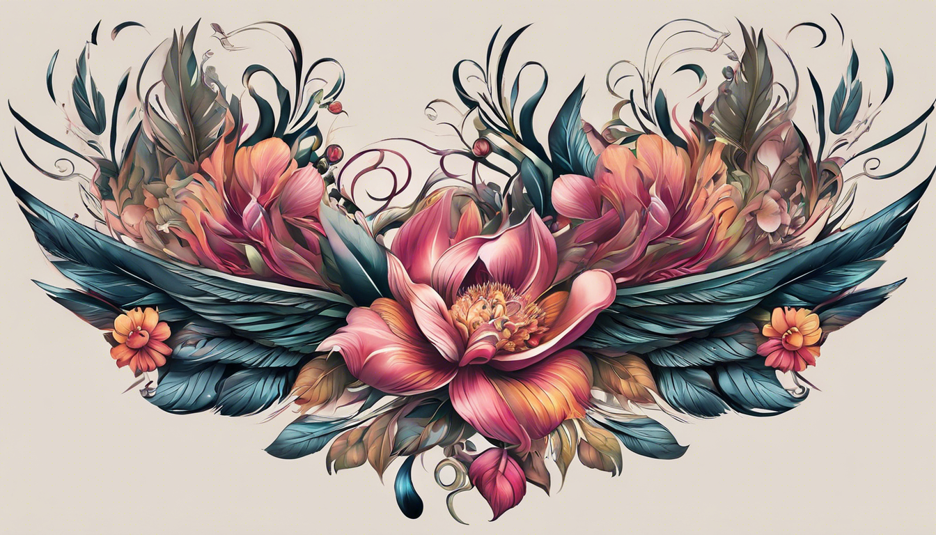 A stunning tattoo design for an article showcasing "Beautiful Tattoo Designs for Women on the Chest