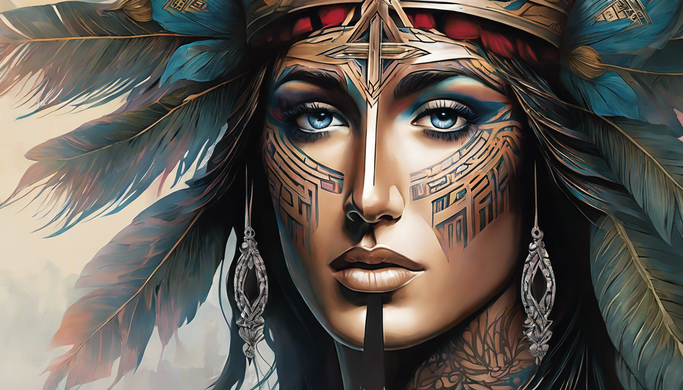 An eye-catching tattoo-style image for an article titled "Models of Christ Face Tattoos on the Arm