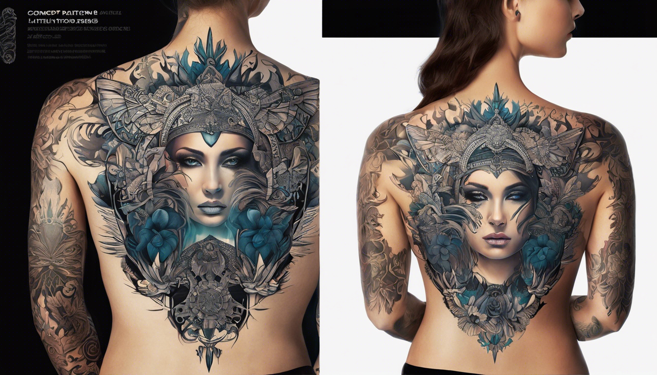 A captivating tattoo design for an article titled "Small Tattoo Models to Share With Friends," focusing on the subtopic of Mirror Image Designs