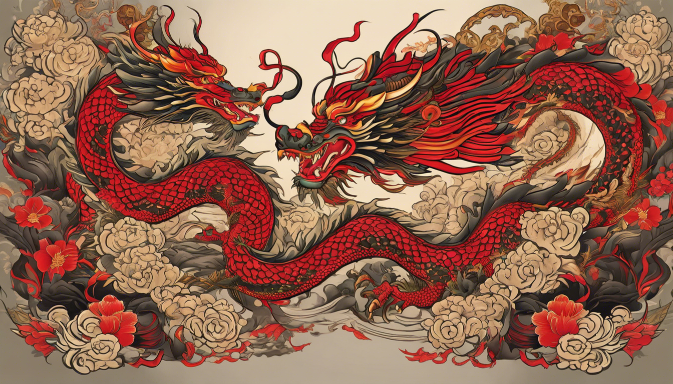 A captivating tattoo image reflecting the article's subtopic of Dragon Tattoo, showcasing the intricate fusion of Chinese motifs and feminine elements