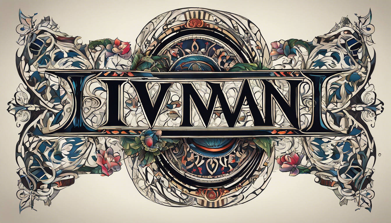 A visually captivating tattoo image for an article titled "Tattoo Patterns With the Name 'Ivan'"