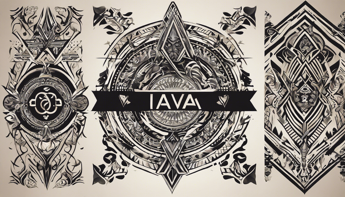 A visually striking tattoo design for an article titled "Tattoo Patterns With the Name 'Ivan'" that features 9 unique designs incorporating the name 'Ivan'