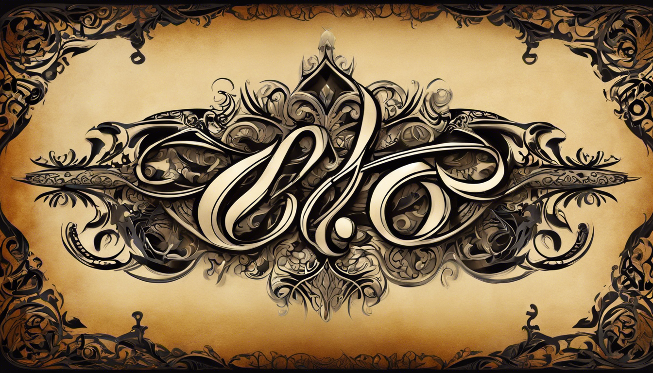 An elegant script tattoo image for the article "Tattoo Patterns With the Name 'Ivan' - 9 Tattoo Designs With the Name 'Ivan'" that captures the essence of 'Ivan' through intricate calligraphy, flowing lines, and ornate embellishments