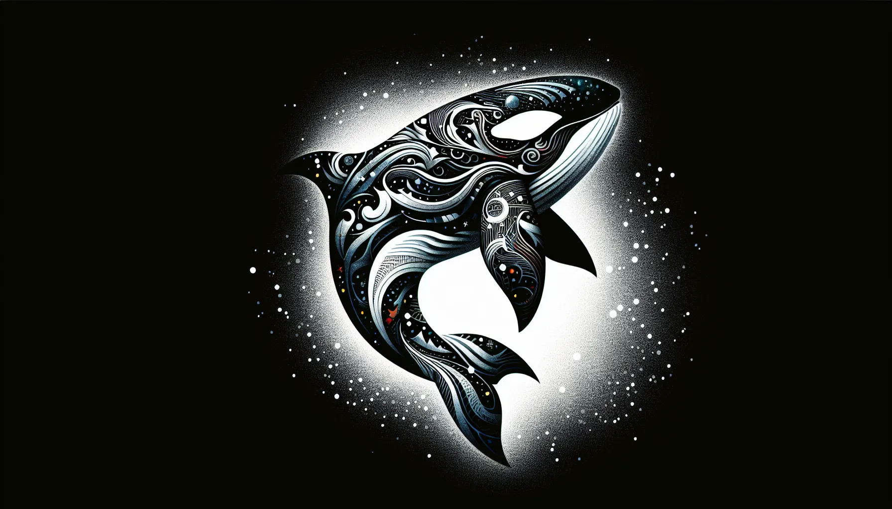 Arte misterioso de la orca asesina