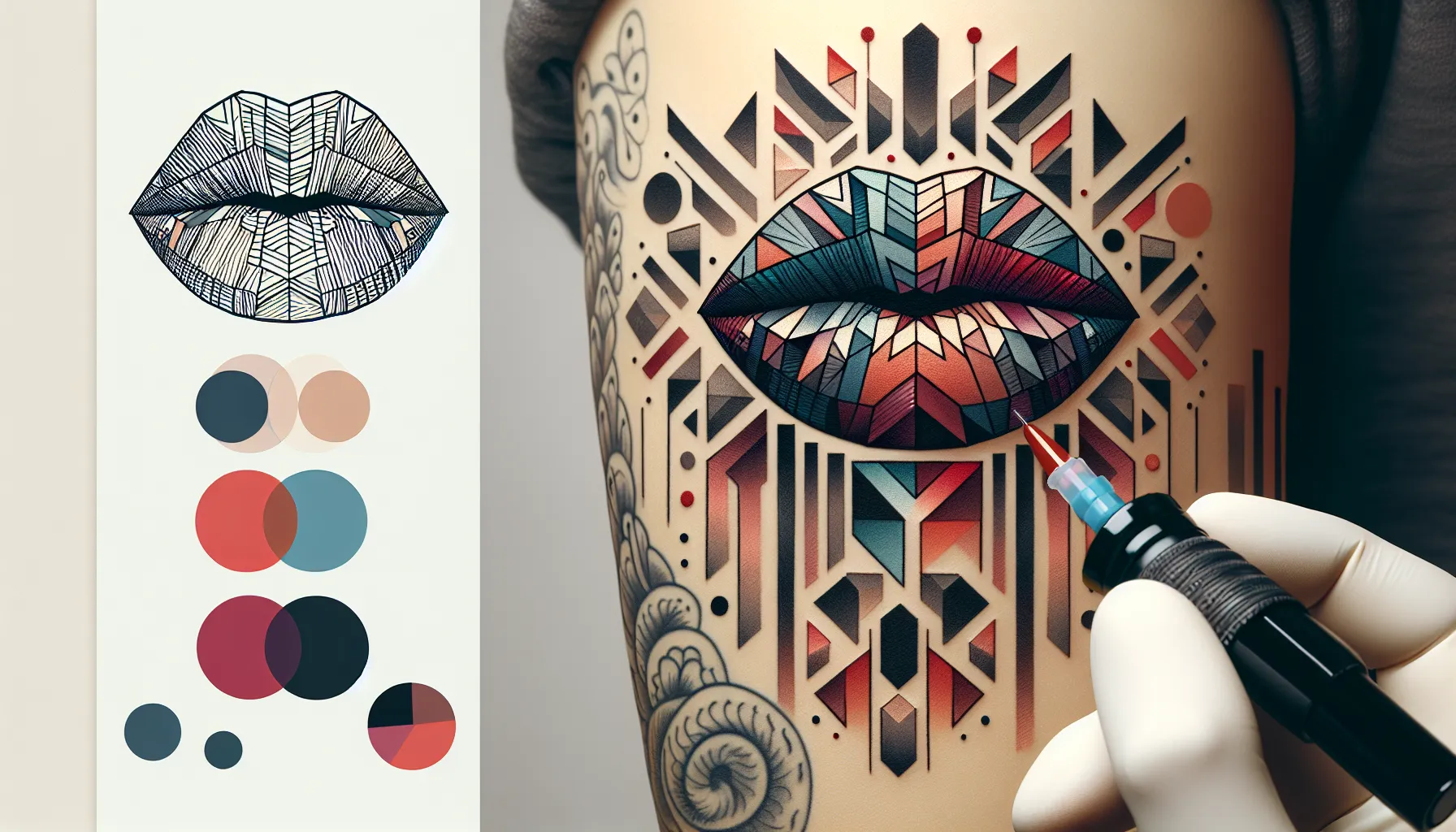 7 Diseños de tatuajes con besos para hombres - TatuajePedia