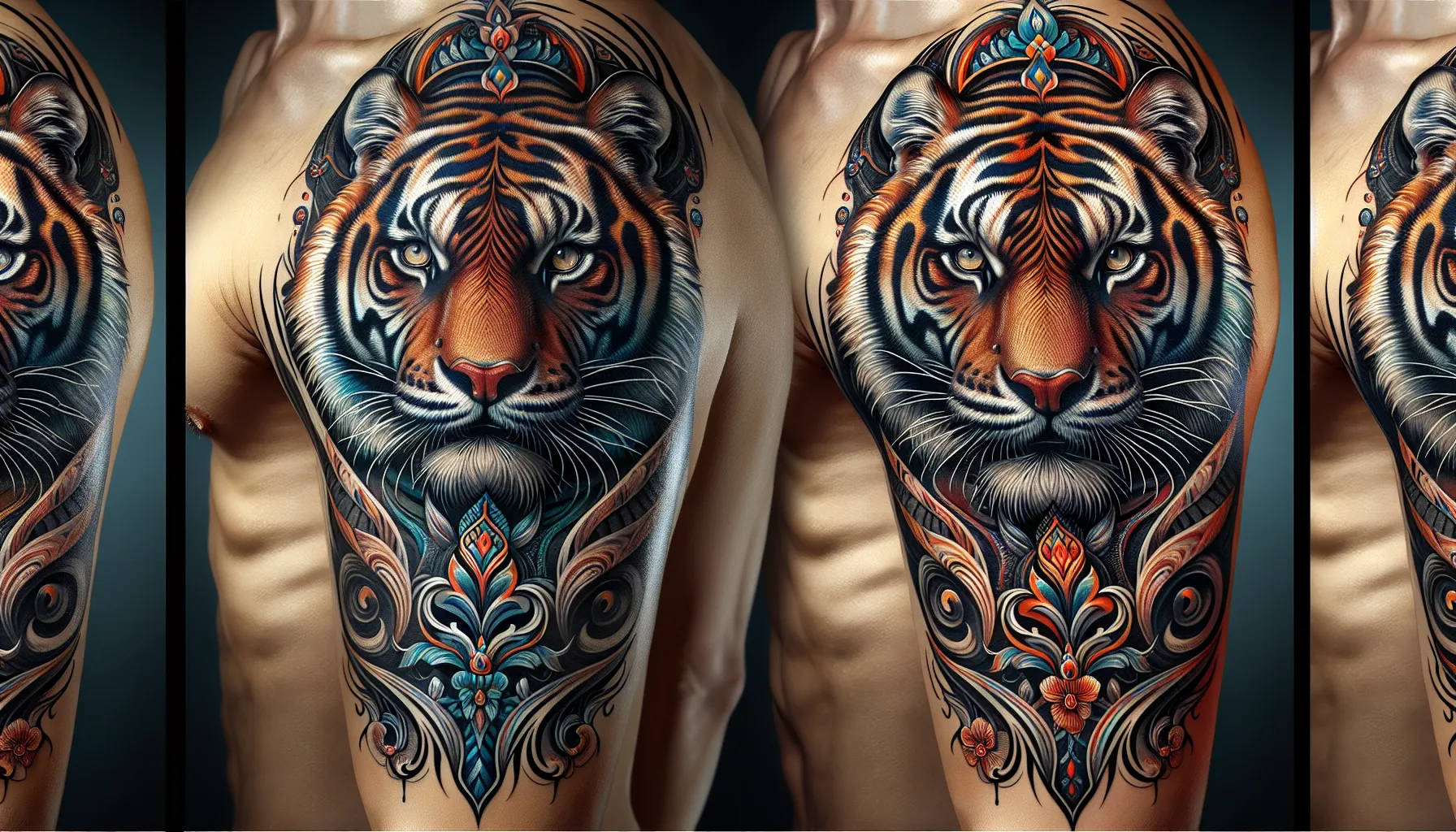 Diseno de tatuaje de tigre regio