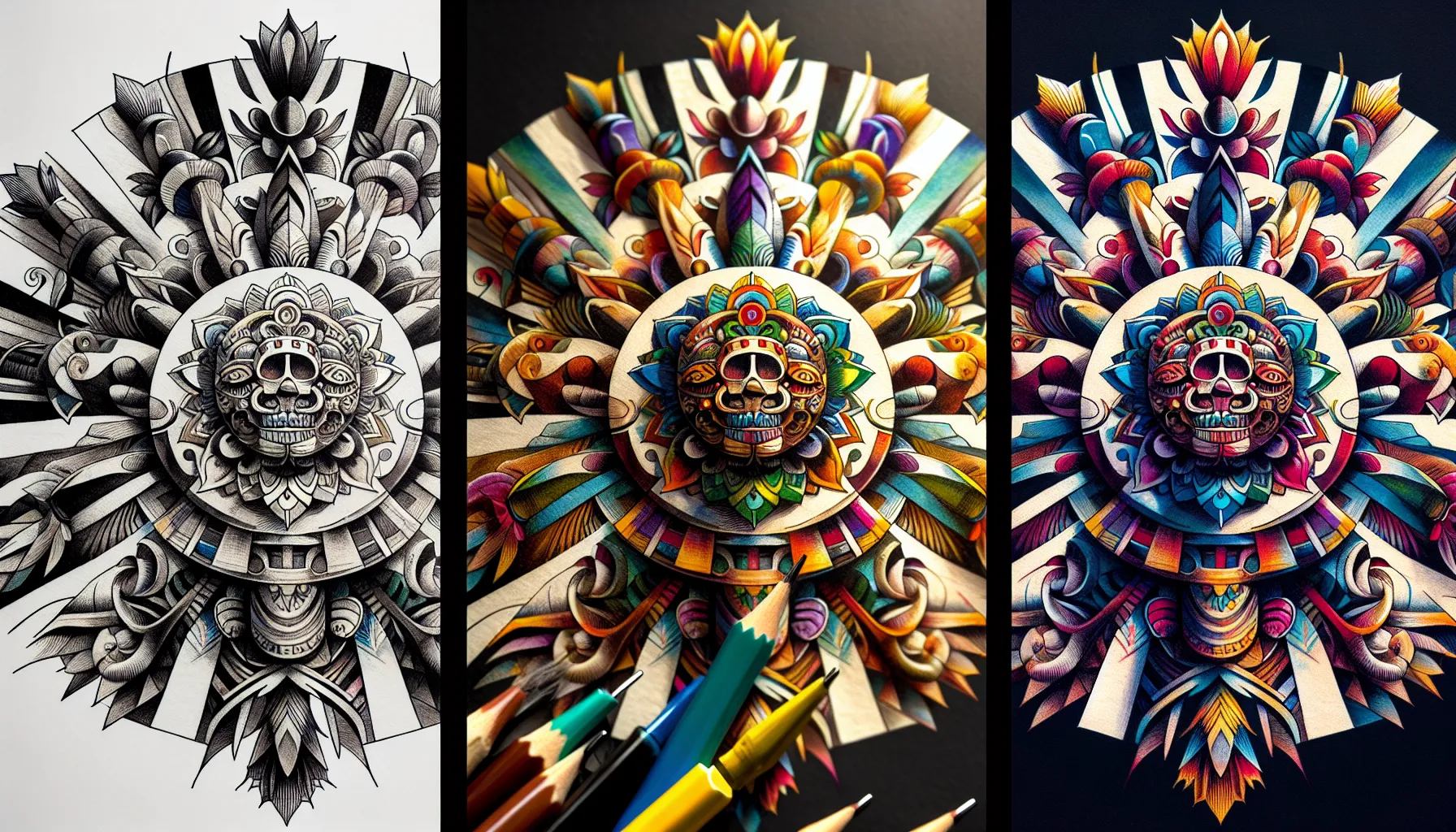 Diseno inspirado en el arte tradicional mexicano