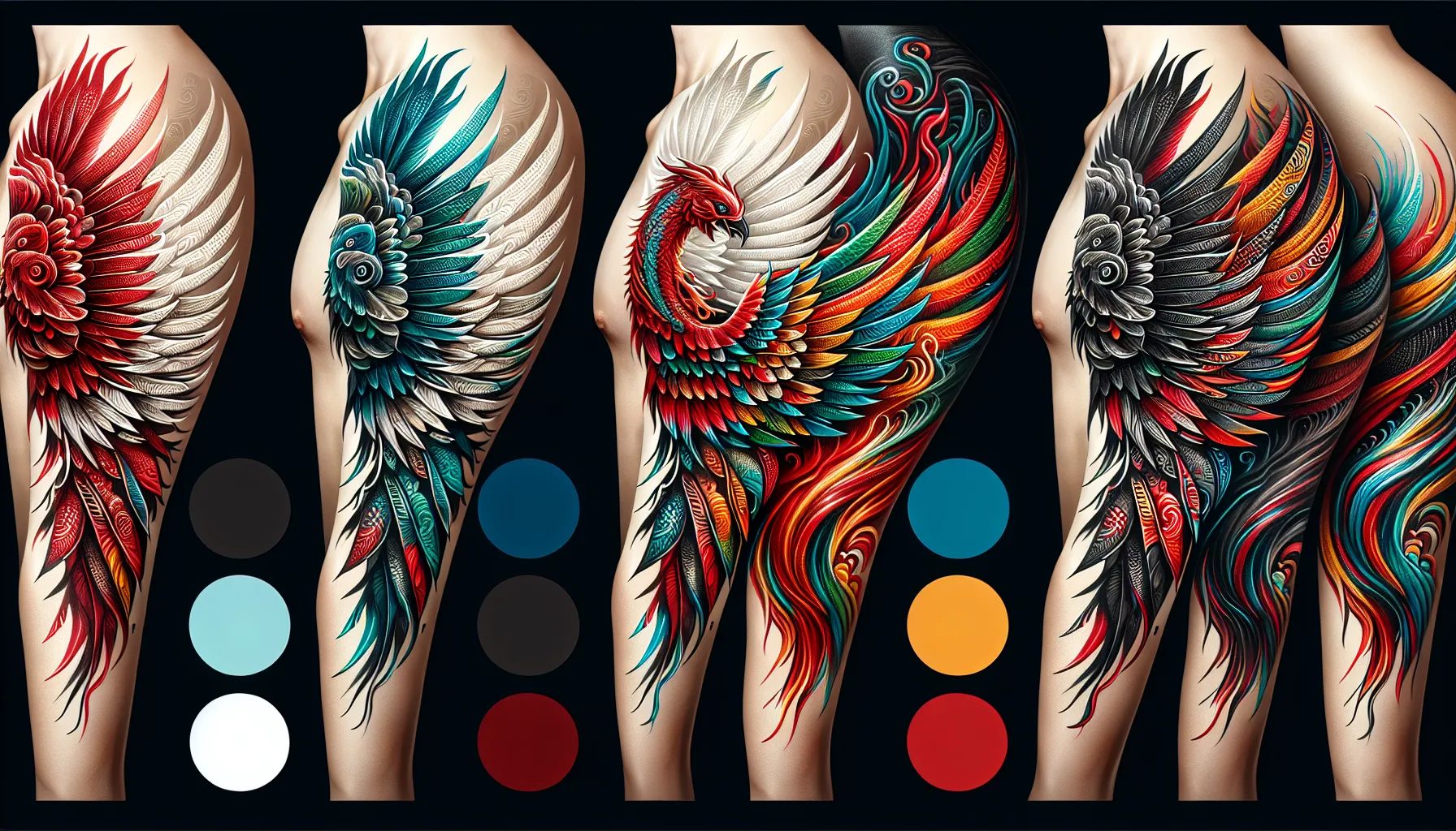 Idea de tatuaje de Ala de Fenix