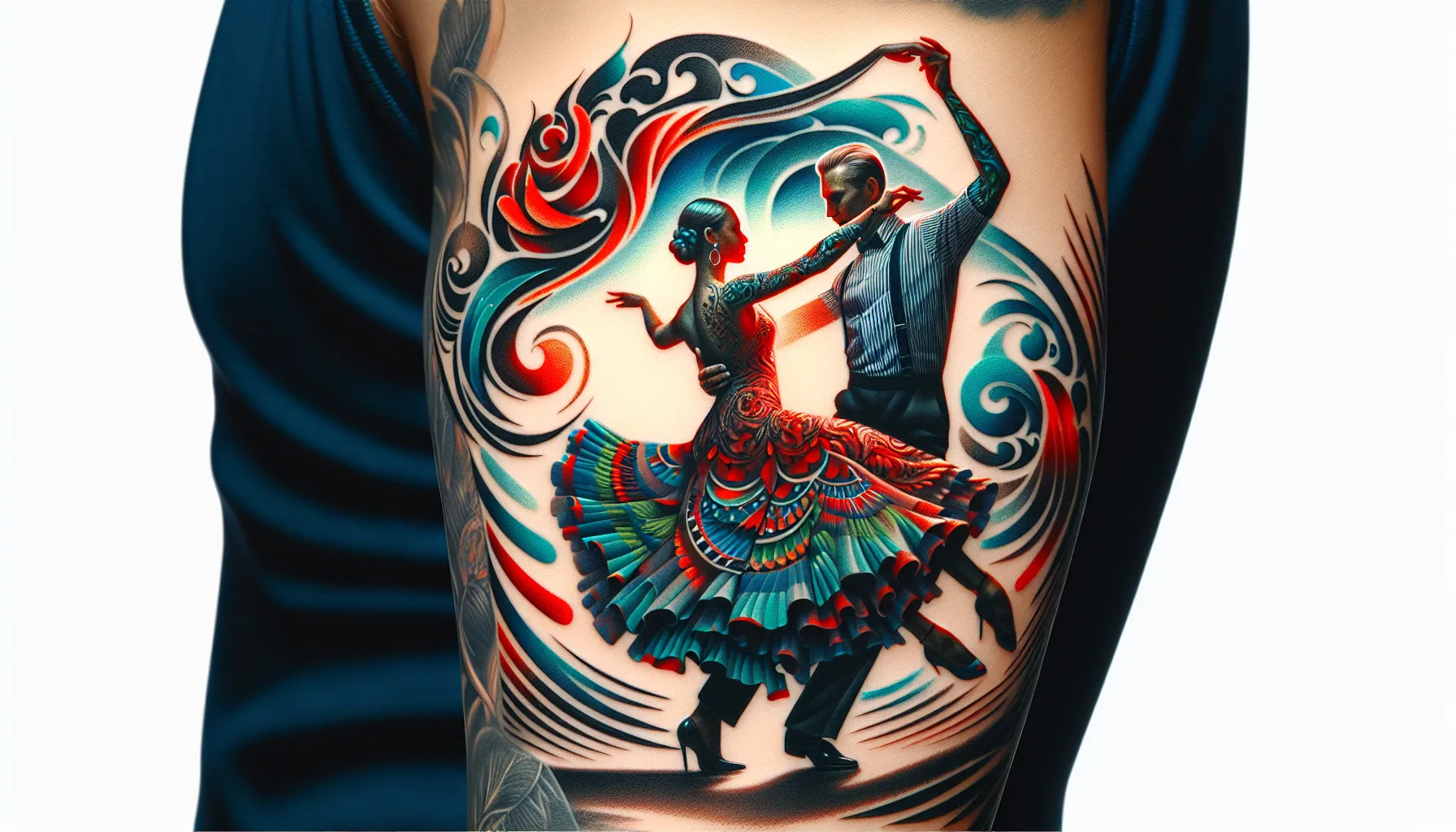 Inspiracion para tatuaje de baile de salsa