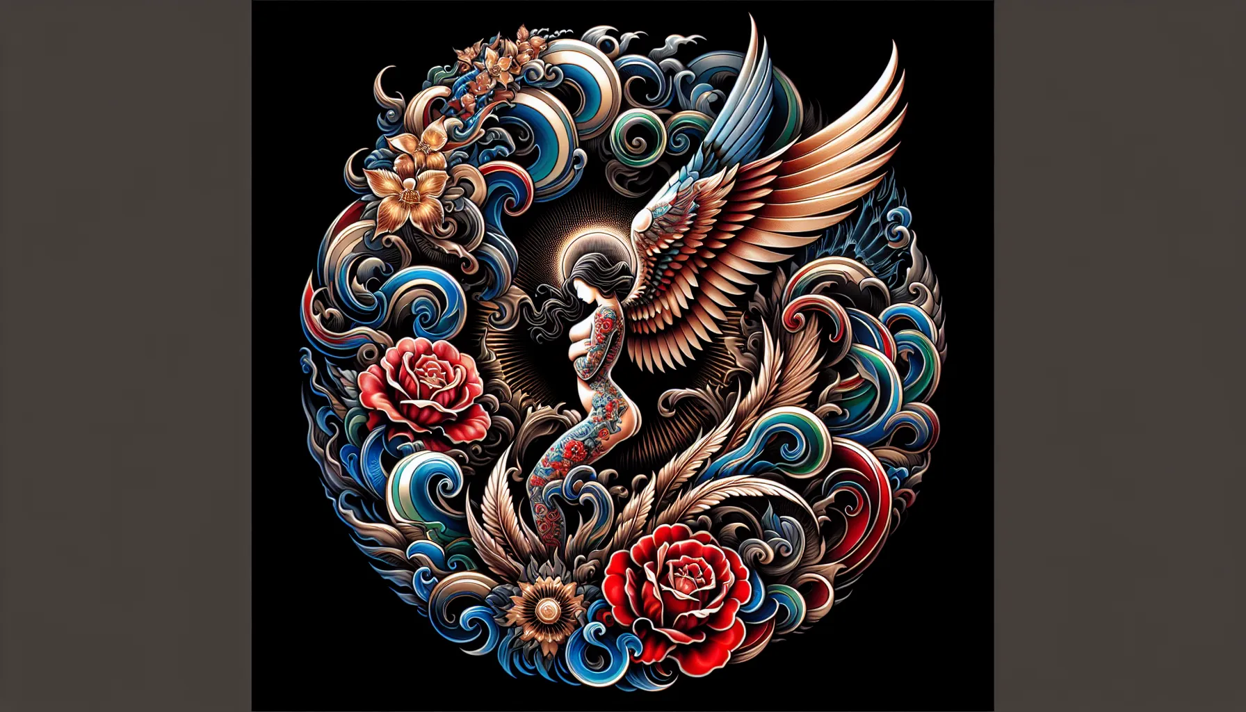 7 Diseños de tatuajes con alas de ángel de bebé - TatuajePedia