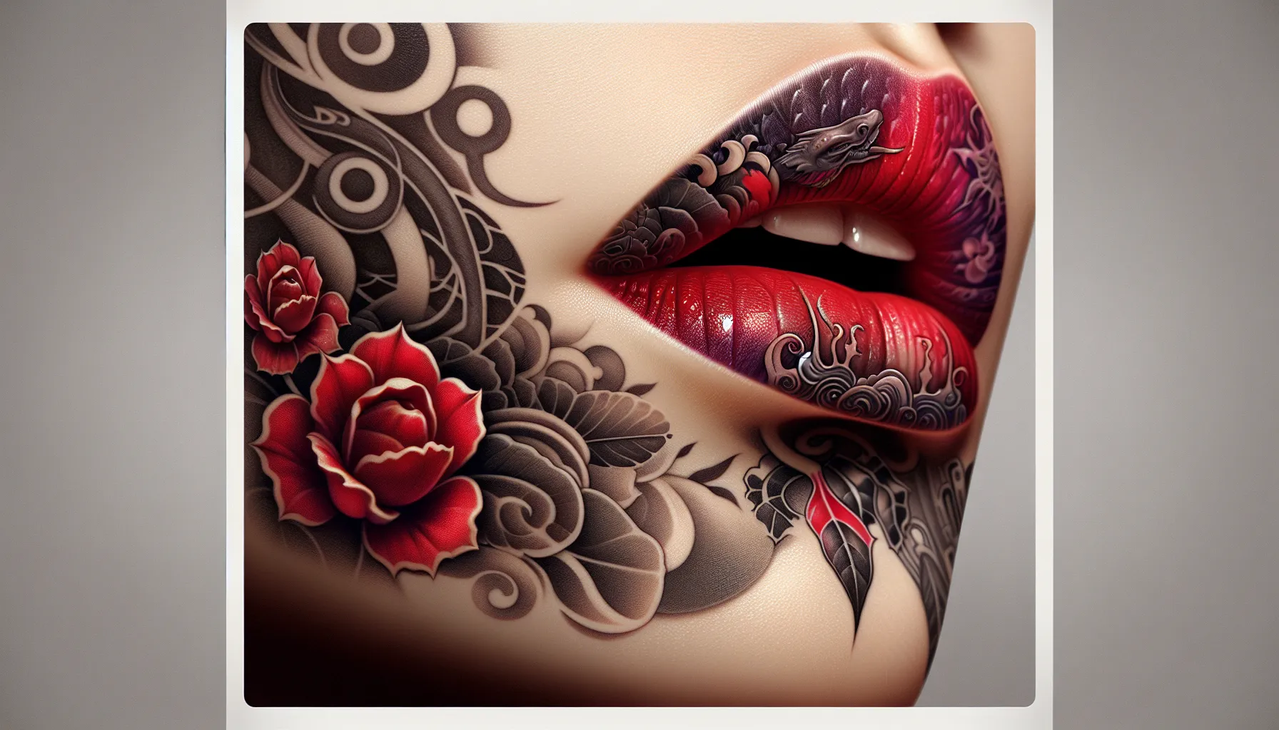 8 Diseños de tatuajes con besos en el pecho para hombres - TatuajePedia