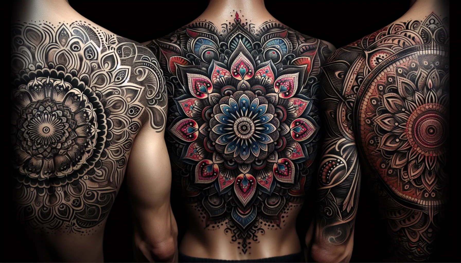 Tatuajes de mandalas de fuerza interior